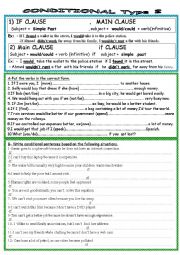 English Worksheet: Conditional Type 2