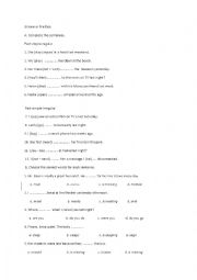 English Worksheet: past simple