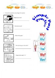English Worksheet: Past Simple Questions