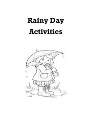 English Worksheet: Rainy day activities