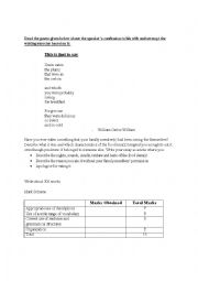 English Worksheet: Descriptive Writing