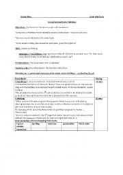 English Worksheet: plan easter holidays