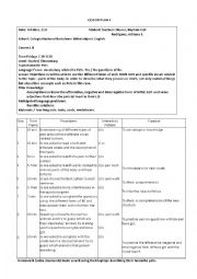 English Worksheet: my pets lesson plan