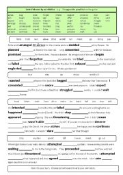 English Worksheet: Verbs followed by an infinitive