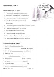 English Worksheet: Present Perfect Simple 