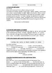 English Worksheet: mid term test 3