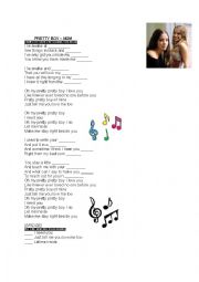 English Worksheet: Pretty boy - M2M