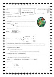 English Worksheet: the ant and the grasshopper