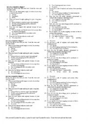 English Worksheet: compulsive shopper