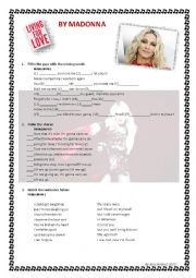 English Worksheet: Living for Love by Madonna (Madge)