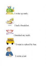 English Worksheet: Past Simple - daily routines