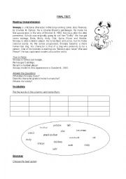 English Worksheet: Reading comprehension