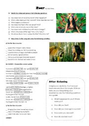 English Worksheet: Roar by Katy Perry