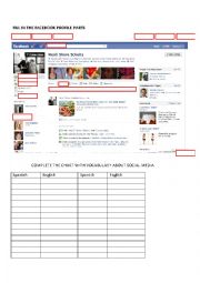 English Worksheet: facebook vocabulary
