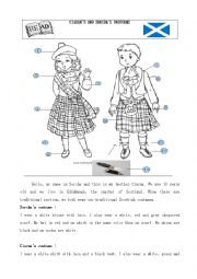 English Worksheet: Sorchas and Ciarans uniforms