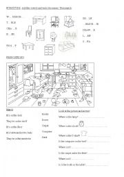 Review Prepositions & Furniture