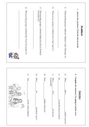 English Worksheet: going to
