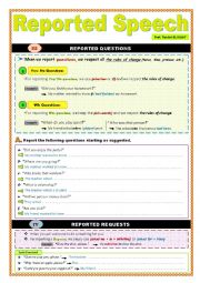 English Worksheet: Reported Speech (4)