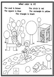 English Worksheet: shapes