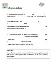 English Worksheet: My dream bedroom