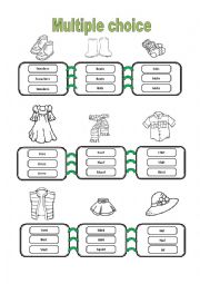 English Worksheet: Clothes everywhere!