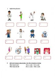English Worksheet: jobs