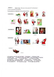 English Worksheet: Santas Day