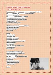 English Worksheet: Simple Past Tense with Torn  Natalie Imbruglia