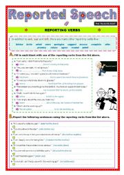 English Worksheet: Reported Speech (5)