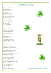 English Worksheet: St Patricks Day