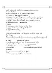 English worksheet