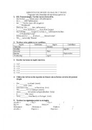 English Worksheet: Present simple