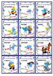 English Worksheet: Sports play/go/do Go fish Game