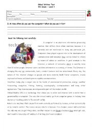 English Worksheet: Technology