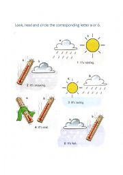 English Worksheet: Weather