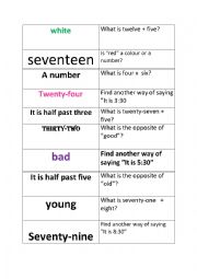 English Worksheet: Domino - Grammar & Vocabulary 1 - 3 pages