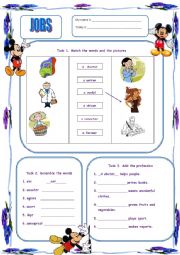 English Worksheet: Jobs