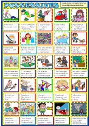 English Worksheet: Possessives