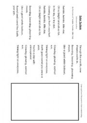 English Worksheet: Space Sentence Exploration 