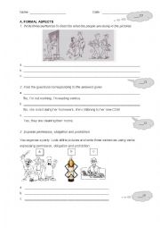 English Worksheet: Grammar test