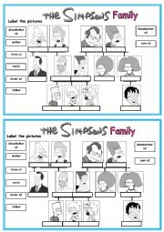 English Worksheet: Family Tree