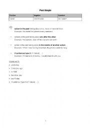 English Worksheet: Past Simple, Past Progressive, comparison of Past Simple to Present Perfect