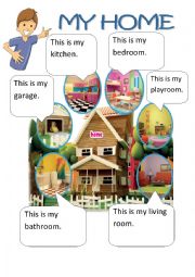 English Worksheet: my room