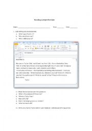 English Worksheet: email