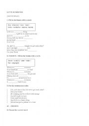 English Worksheet: Love Someone