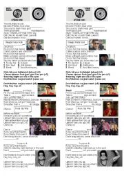 English Worksheet: Lyric Uptown Funk By Bruno Mars