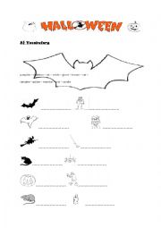 English Worksheet: Halloween vocabulary 