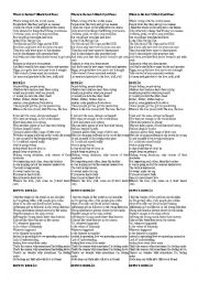 English Worksheet: Where is the love?