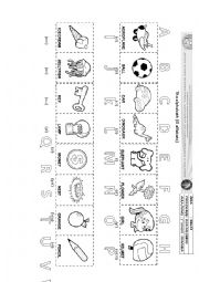 English Worksheet: the alphabeth