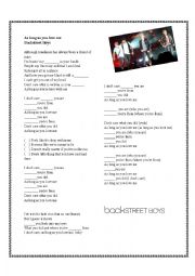 English Worksheet: As long as you love me